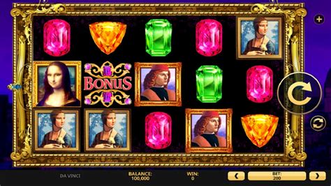 free da vinci slots games.